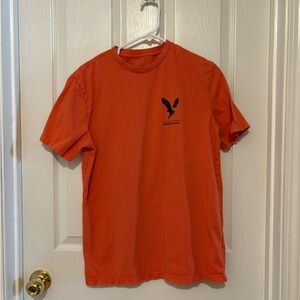 American Eagle Mens Size S AE Logo Graphic T Shirt Orange
